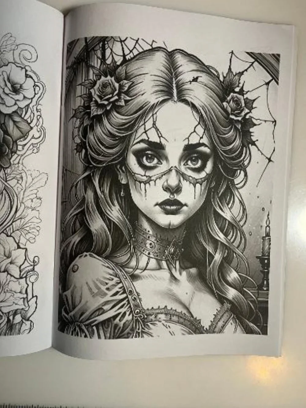COLOR-8 Sugar Skull Adult Coloring Book